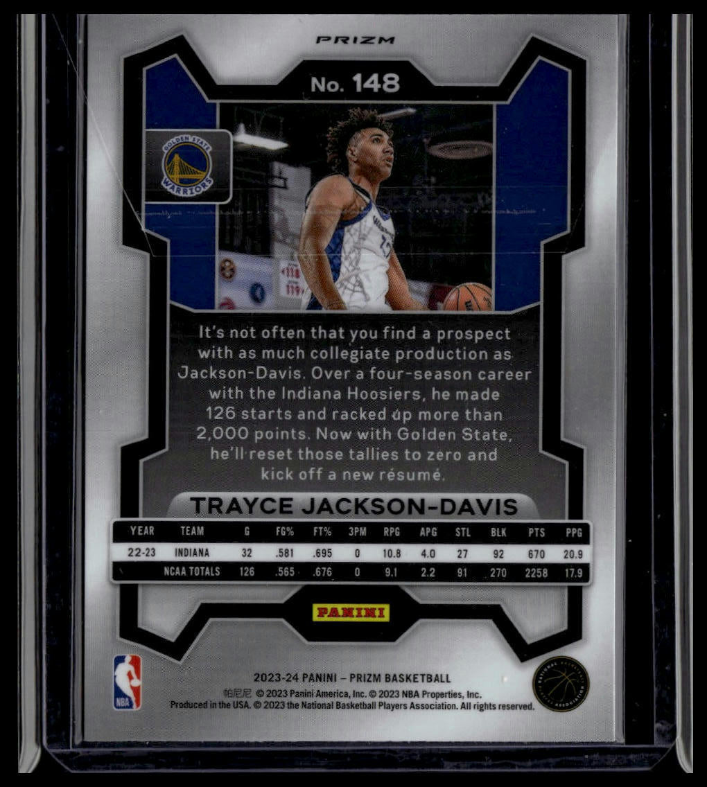 2023-24 Panini Prizm #148 Trayce Jackson-Davis Prizms Pink Ice