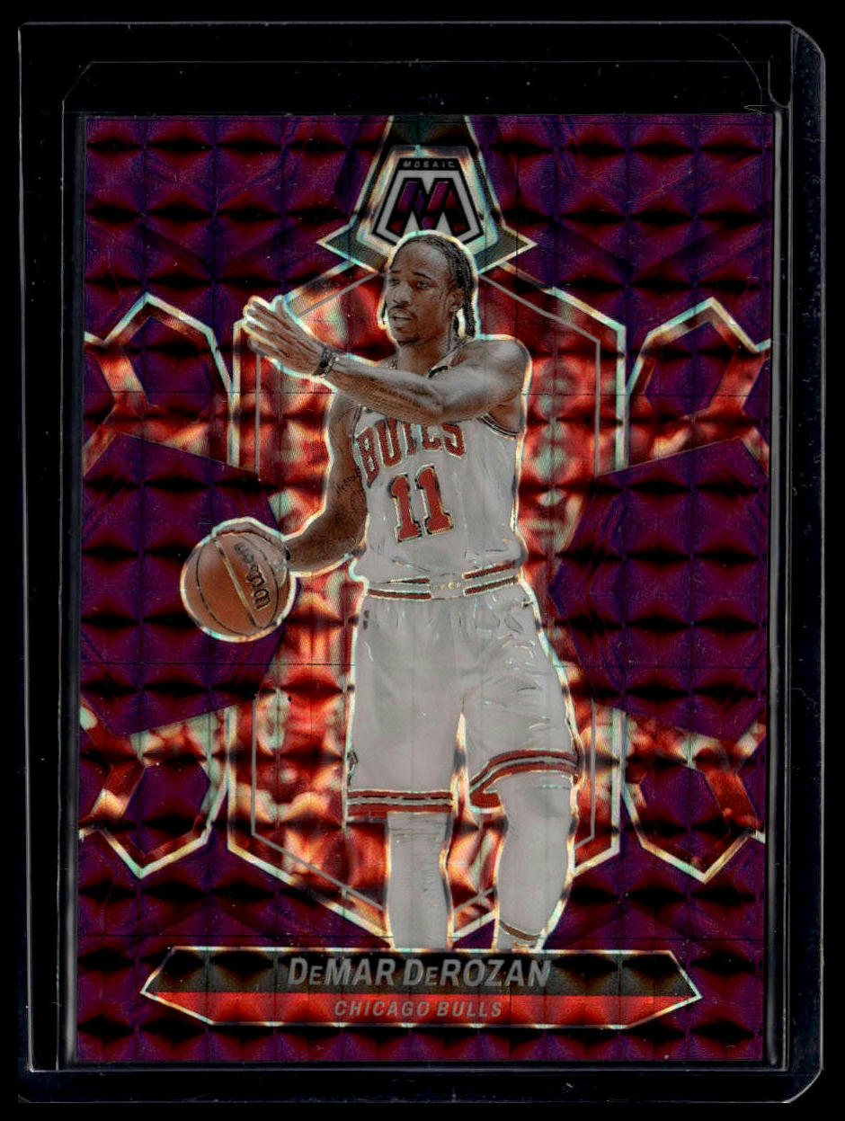 2023-24 Panini Mosaic #82 DeMar DeRozan Purple #/99