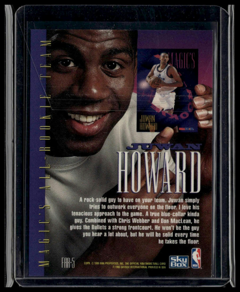 1994-95 Hoops #FAR-5 Juwan Howard Magic's All-Rookies Foil-Tech
