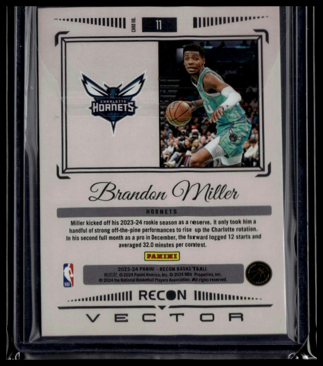 2023-24 Panini Recon #11 Brandon Miller Vector