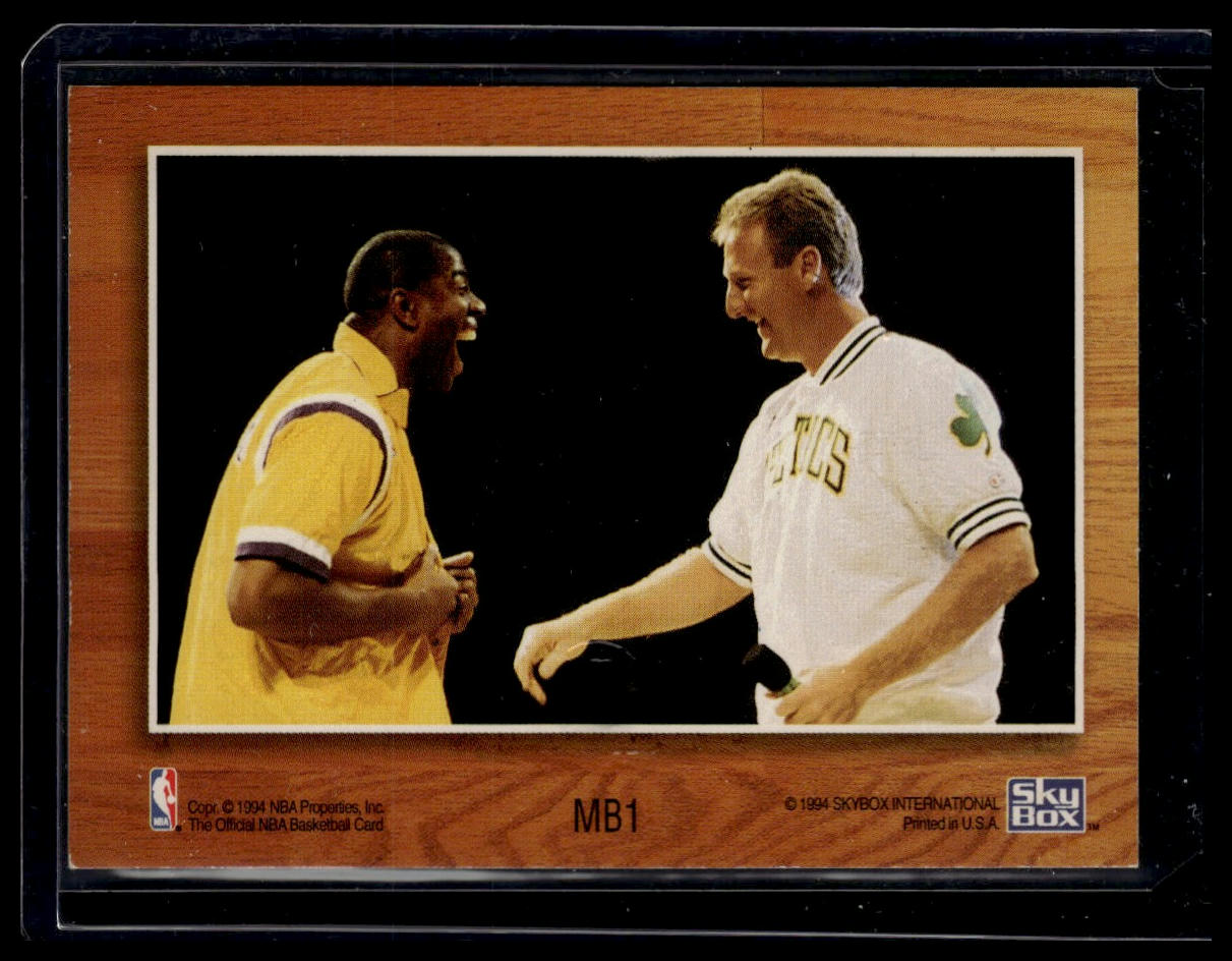 1993-94 Hoops #MB1 Magic Johnson / Larry Bird