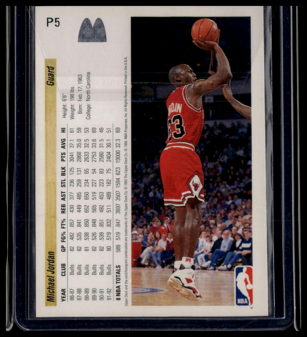 1992-93 Upper Deck McDonald's #P5 Michael Jordan
