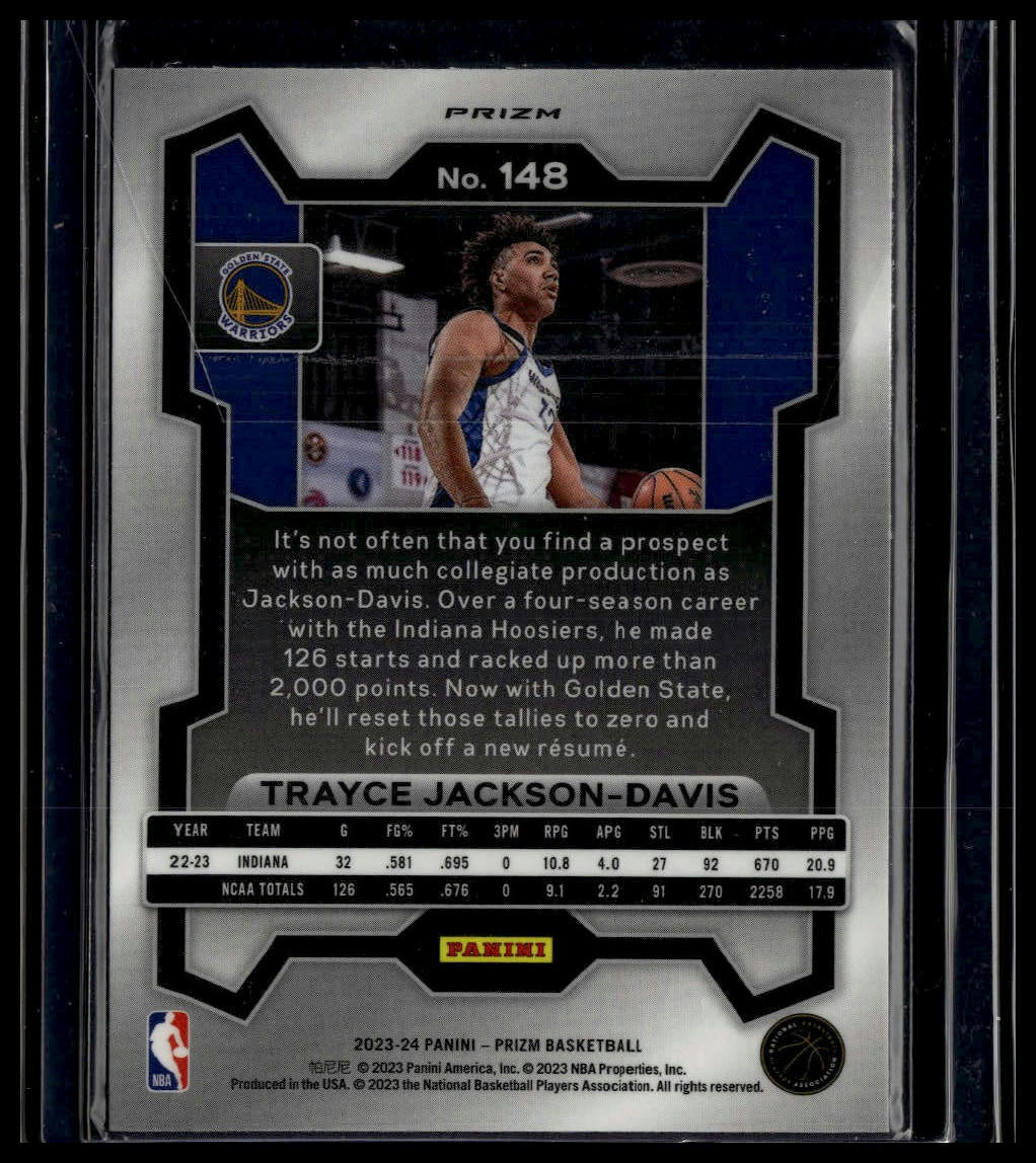 2023-24 Panini Prizm #148 Trayce Jackson-Davis Prizms Red Ice