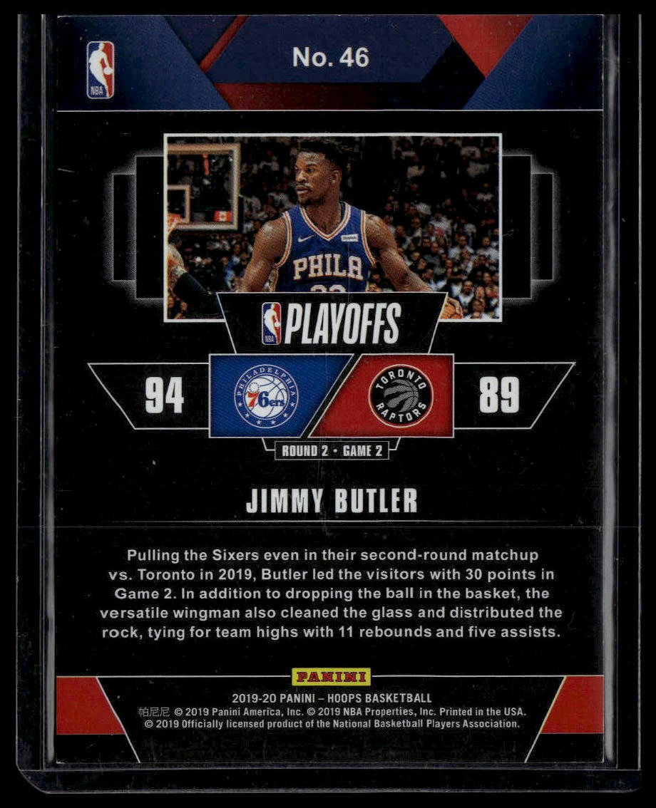 2019-20 Hoops #46 Jimmy Butler Road to the Finals #/999