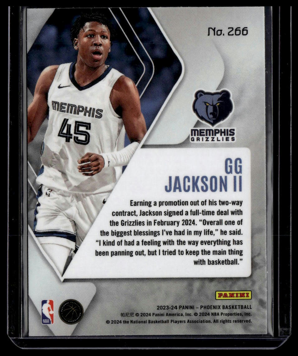 2023-24 Panini Phoenix #266 GG Jackson II Phoenix Teal Lazer