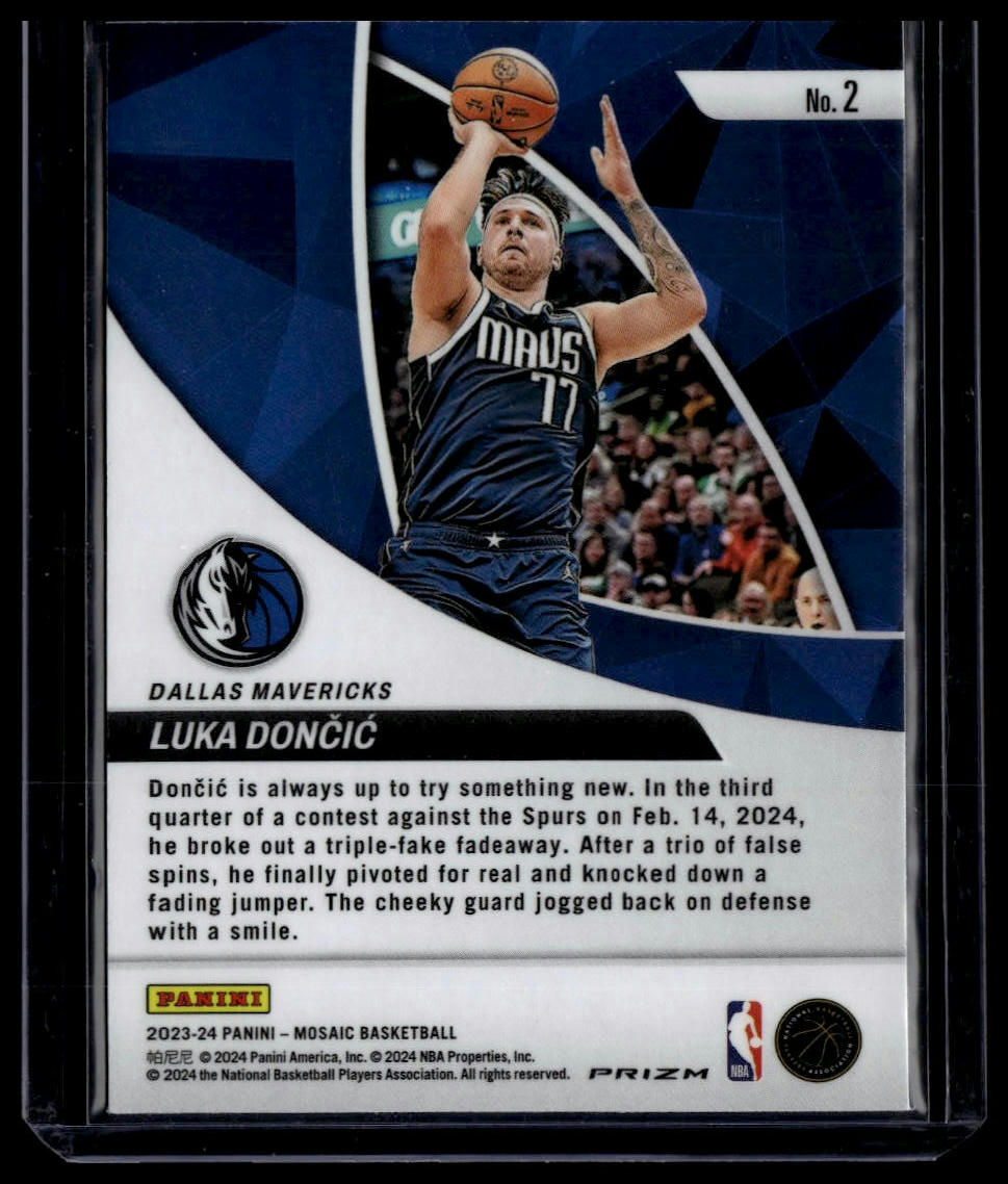2023-24 Panini Mosaic #2 Luka Doncic Elevate Mosaic
