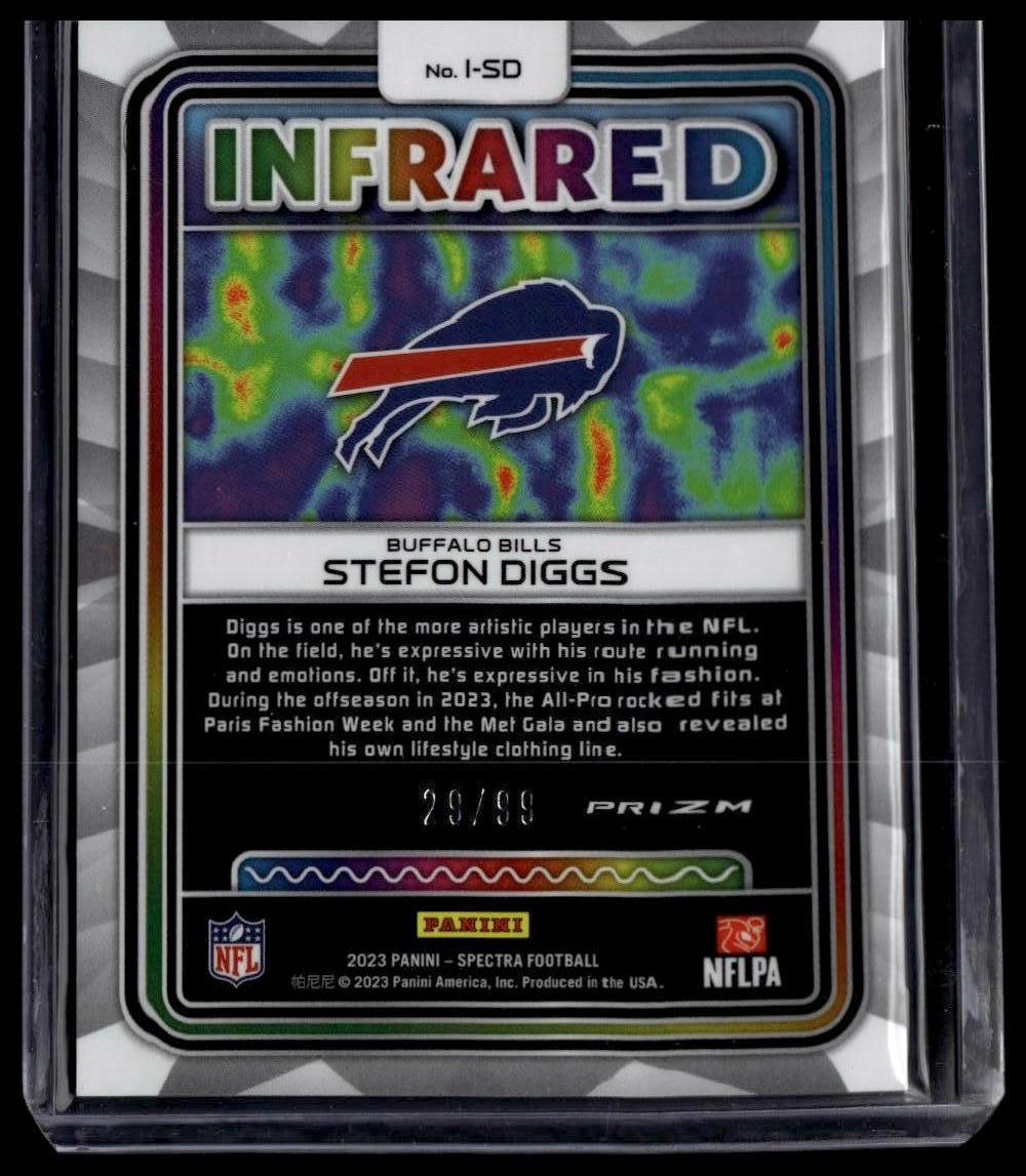 2023 Panini Spectra #I-SD Stefon Diggs Infrared #/99