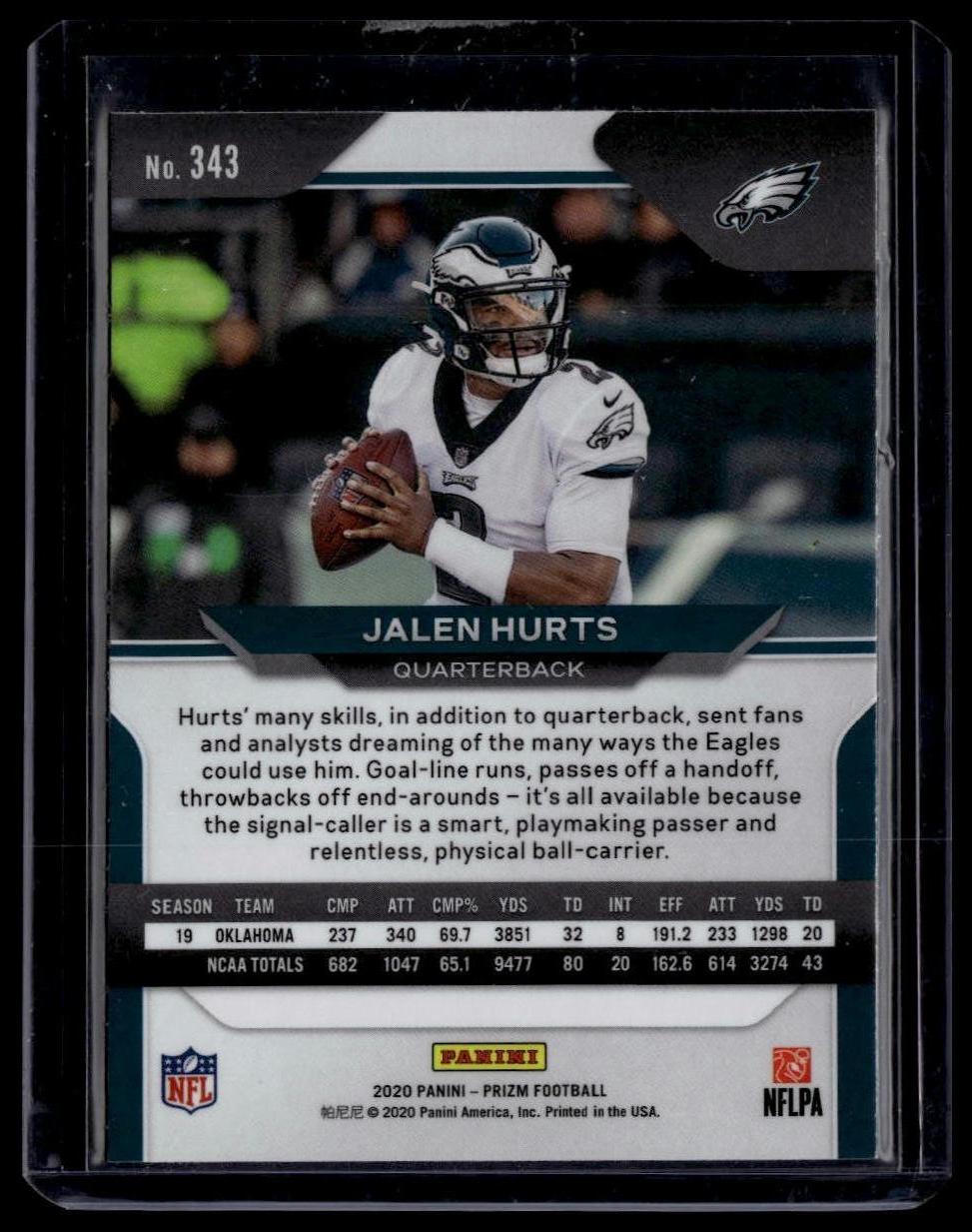 2020 Panini Prizm #343 Jalen Hurts
