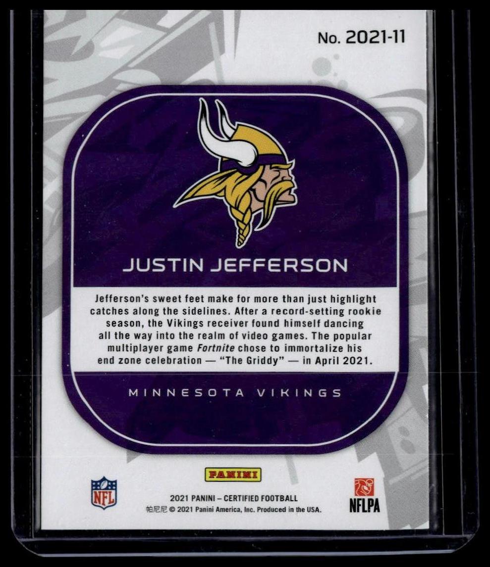 2021 Panini Certified #2021-11 Justin Jefferson 2021
