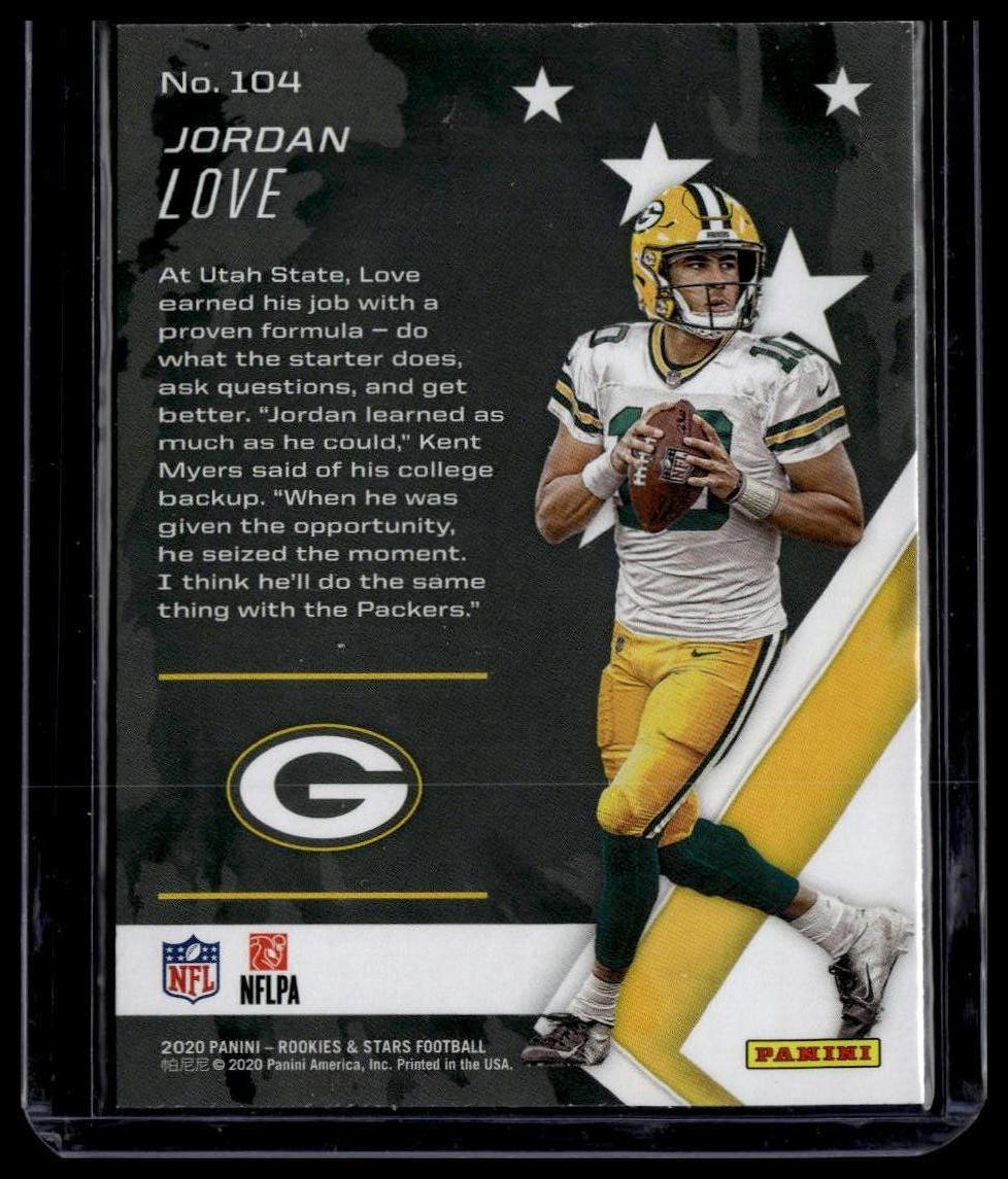 2020 Panini Rookies & Stars #104 Jordan Love Green