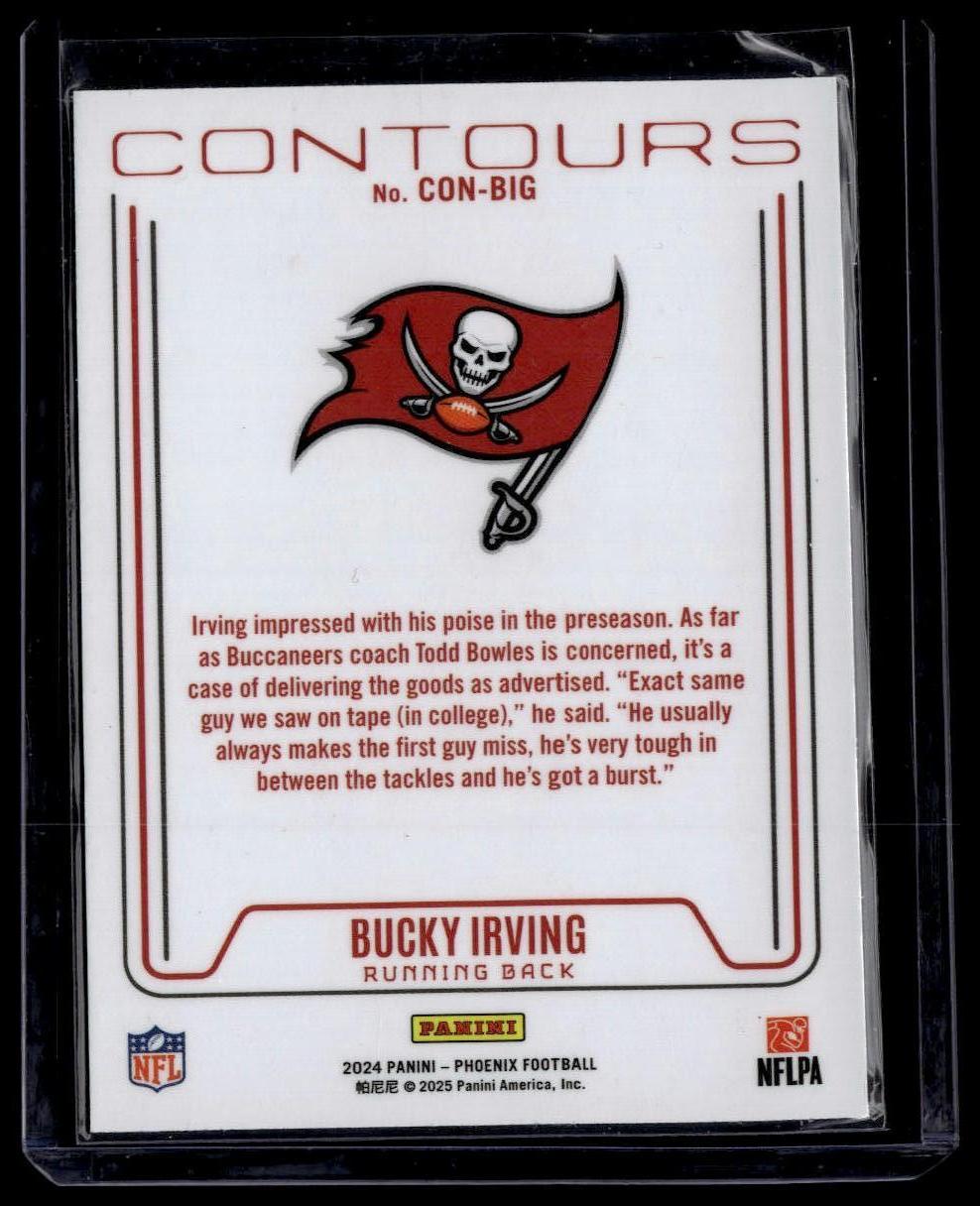 2024 Panini Phoenix #CON-BIG Bucky Irving Contours Purple