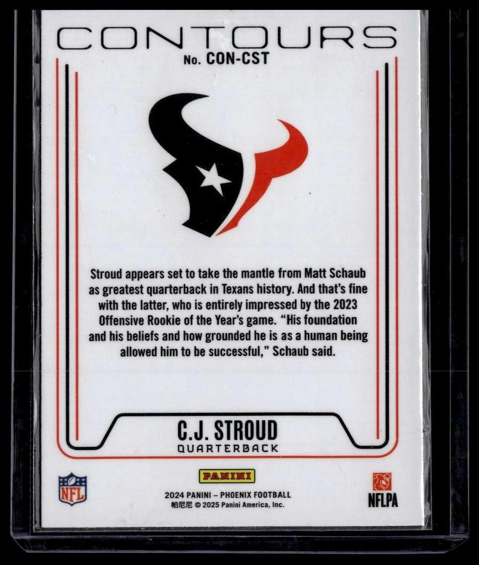 2024 Panini Phoenix #CON-CST C.J. Stroud Contours Wave