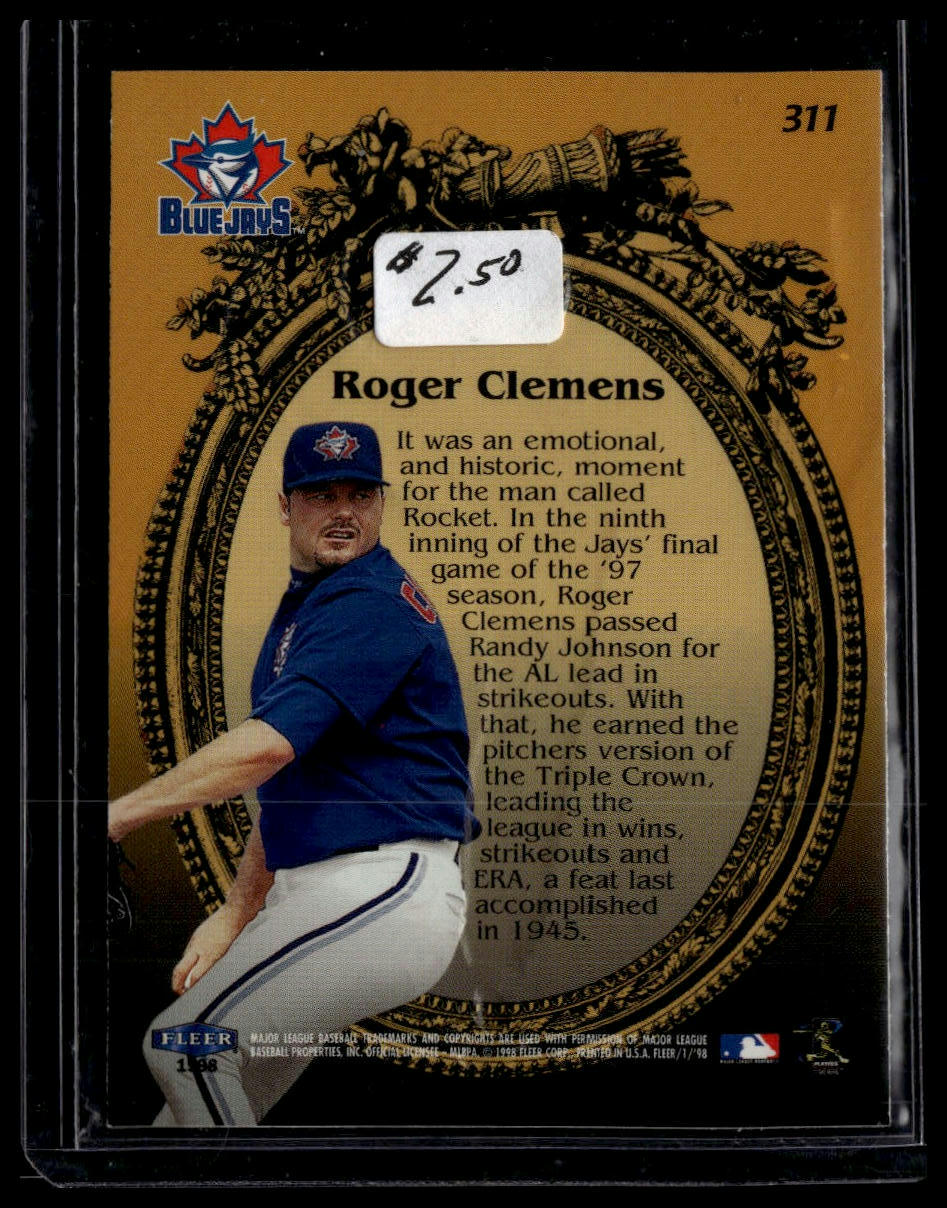 1998 Fleer Tradition #311 Roger Clemens