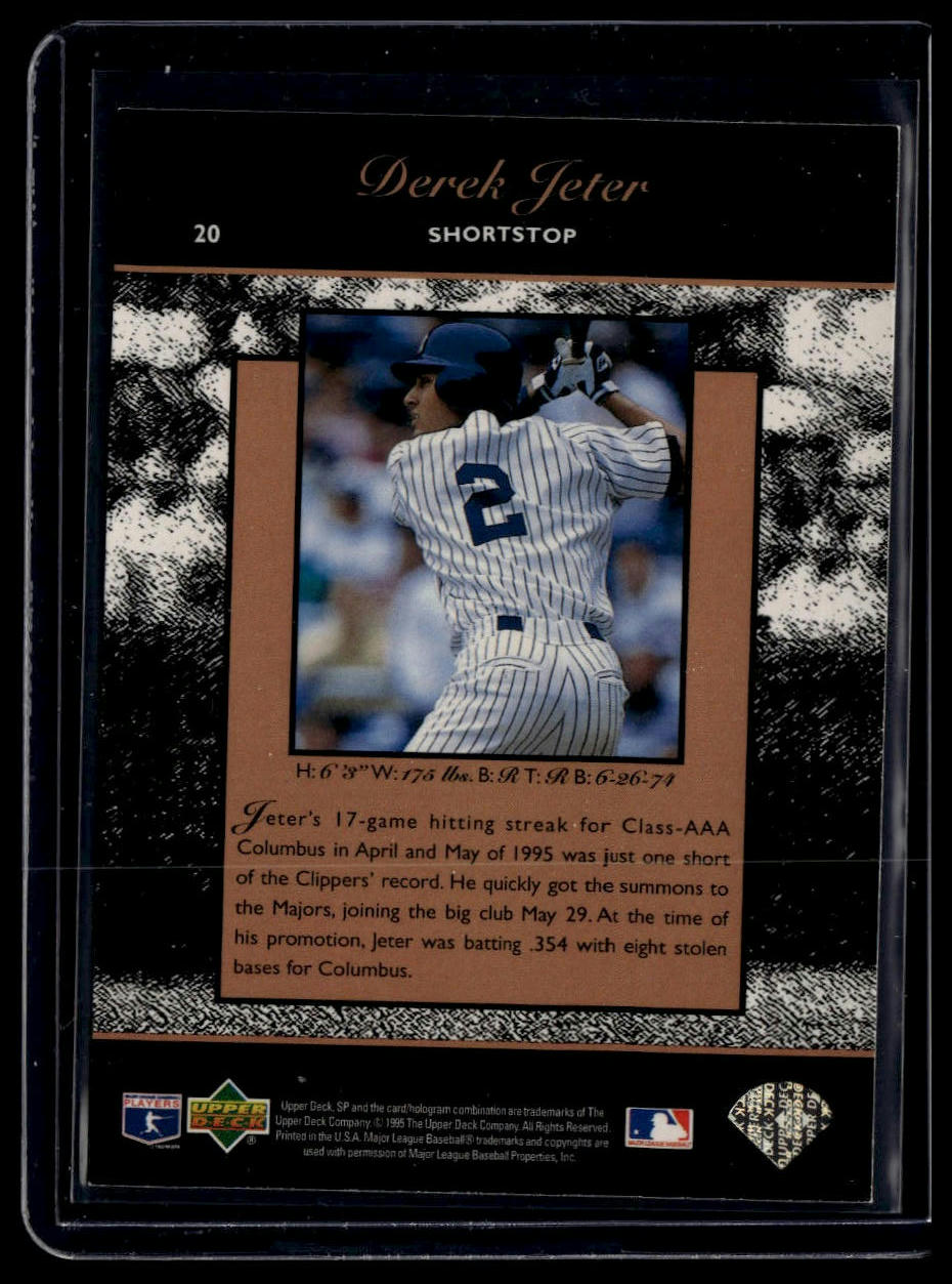1995 SP Championship #20 Derek Jeter