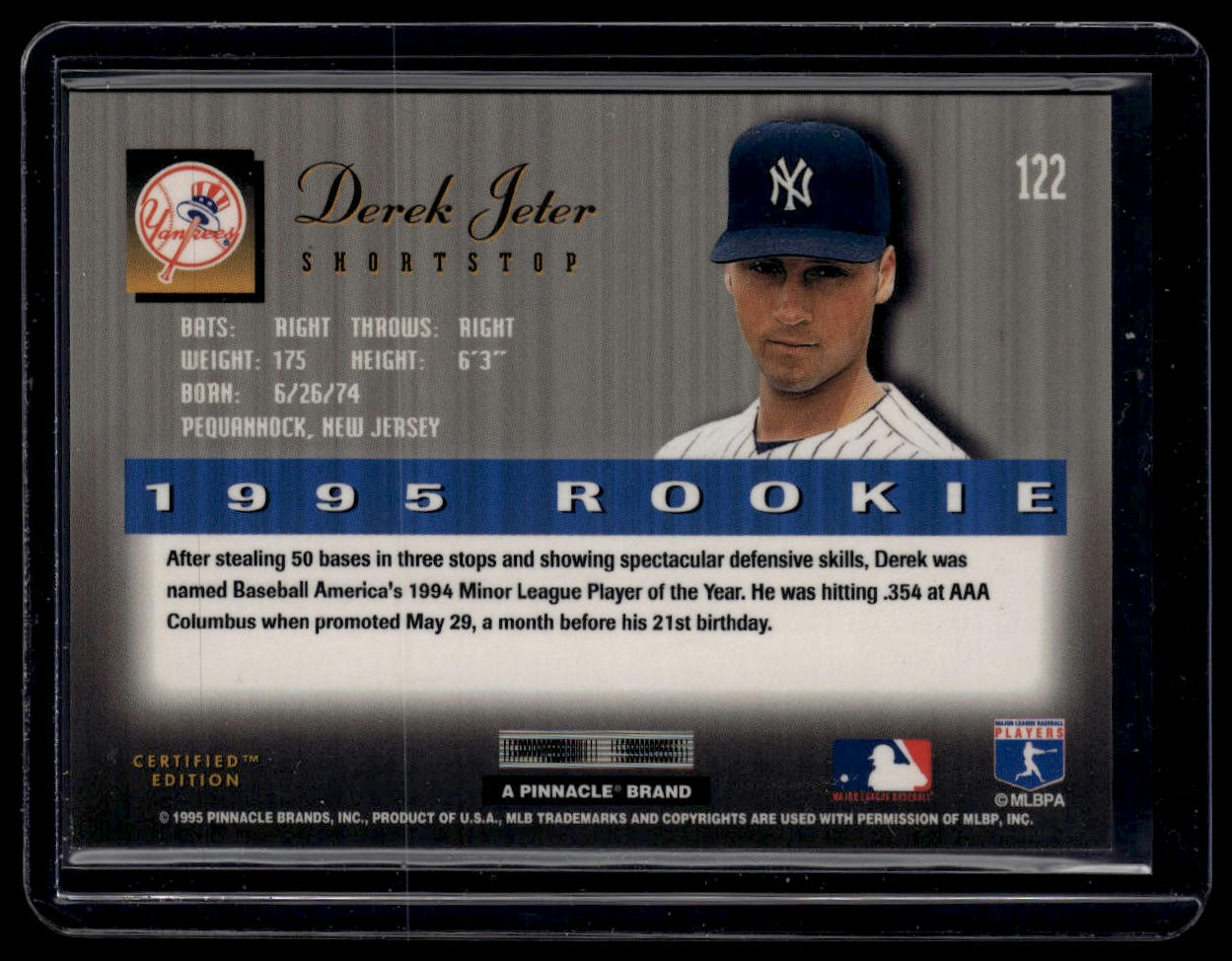 1995 Select Certified #122 Derek Jeter