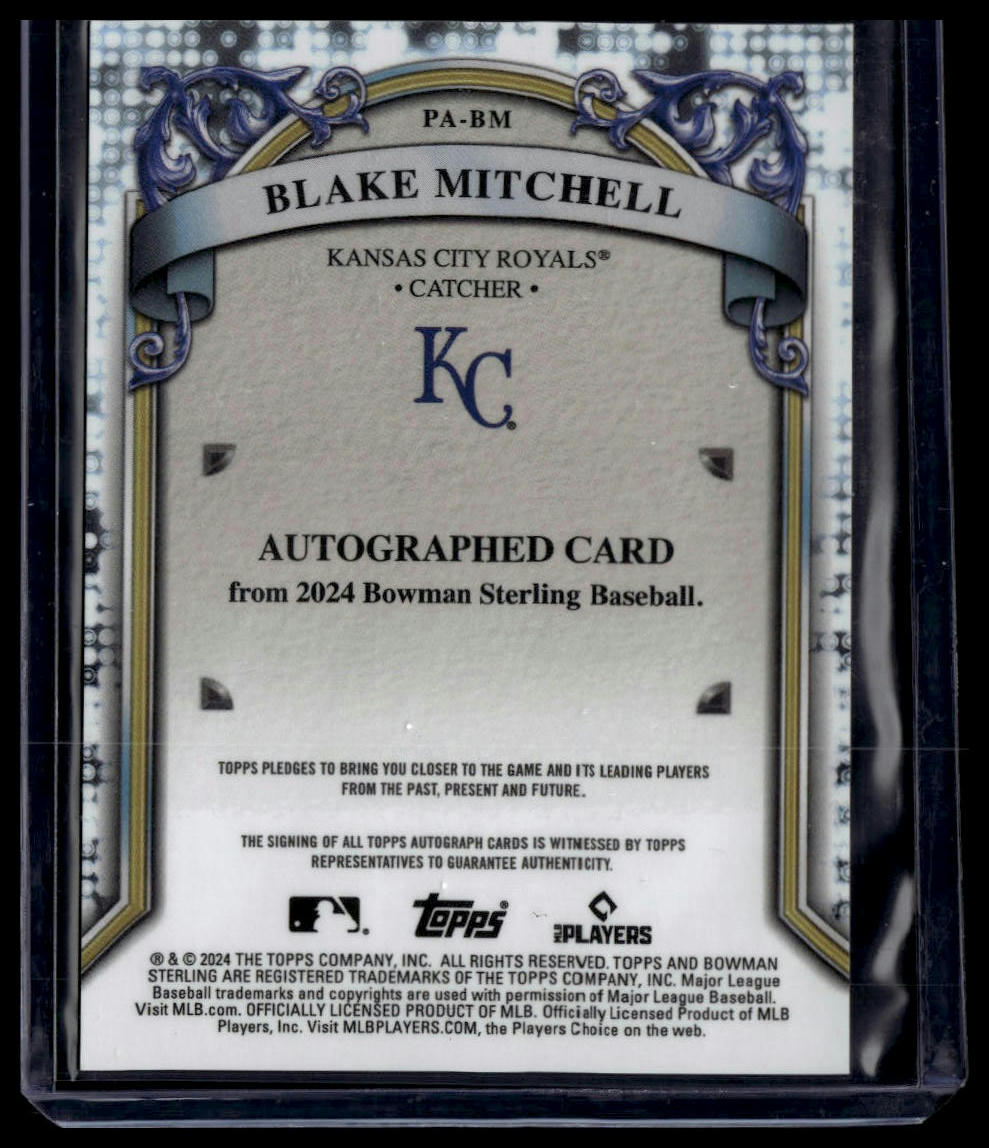 2024 Bowman Sterling #PA-BM Blake Mitchell Prospect Autographs