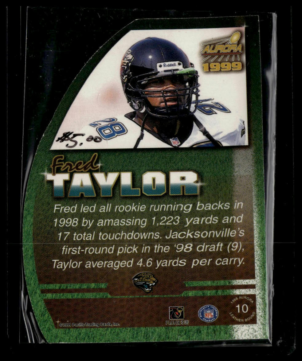 1999 Pacific Aurora #10 Fred Taylor Leather Bound