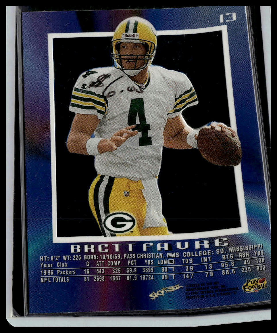 1997 SkyBox E-X2000 #13 Brett Favre