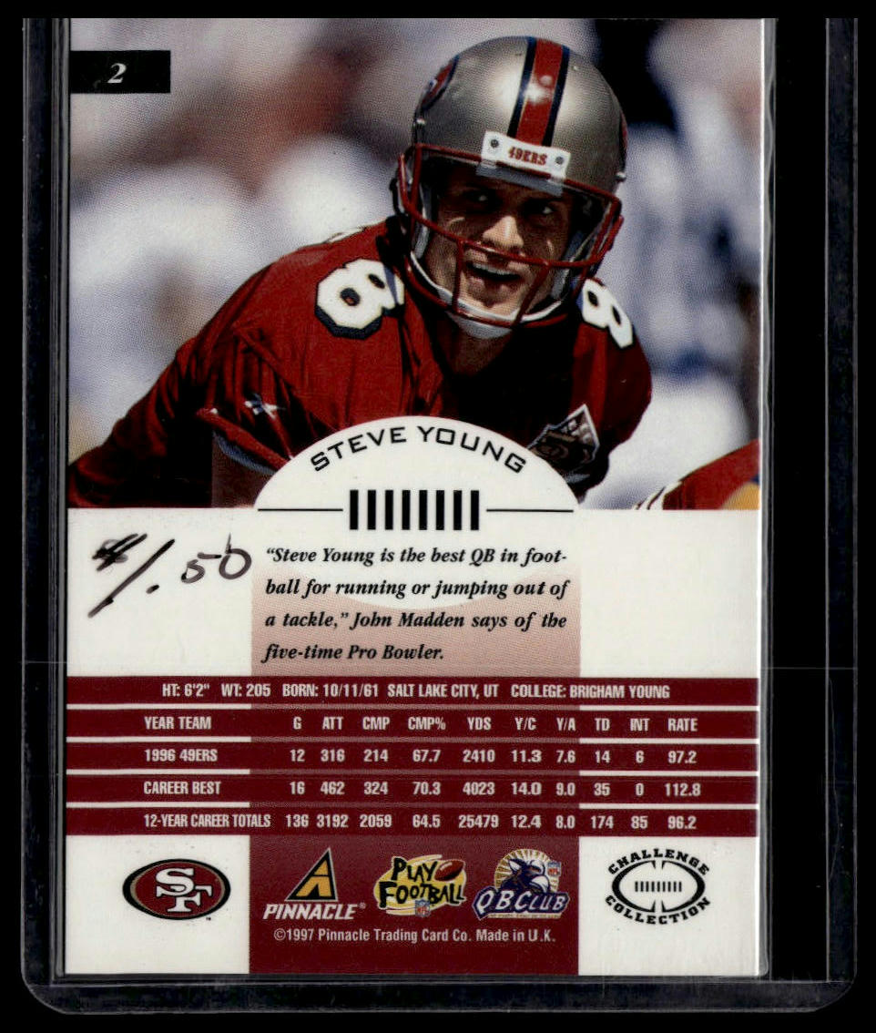 1997 Pinnacle Inscriptions #2 Steve Young