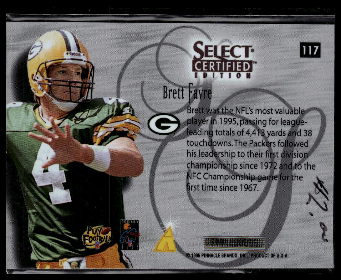 1996 Select Certified #117 Brett Favre