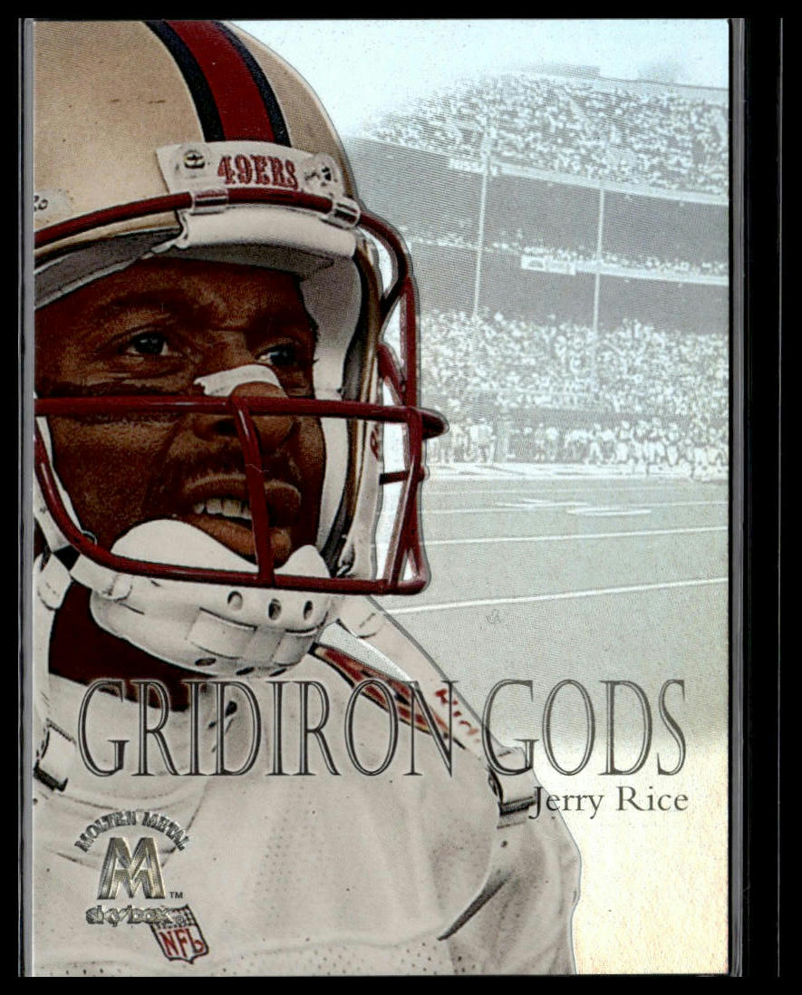 1999 SkyBox Molten Metal - Gridiron Gods Silver #9GG Jerry Rice