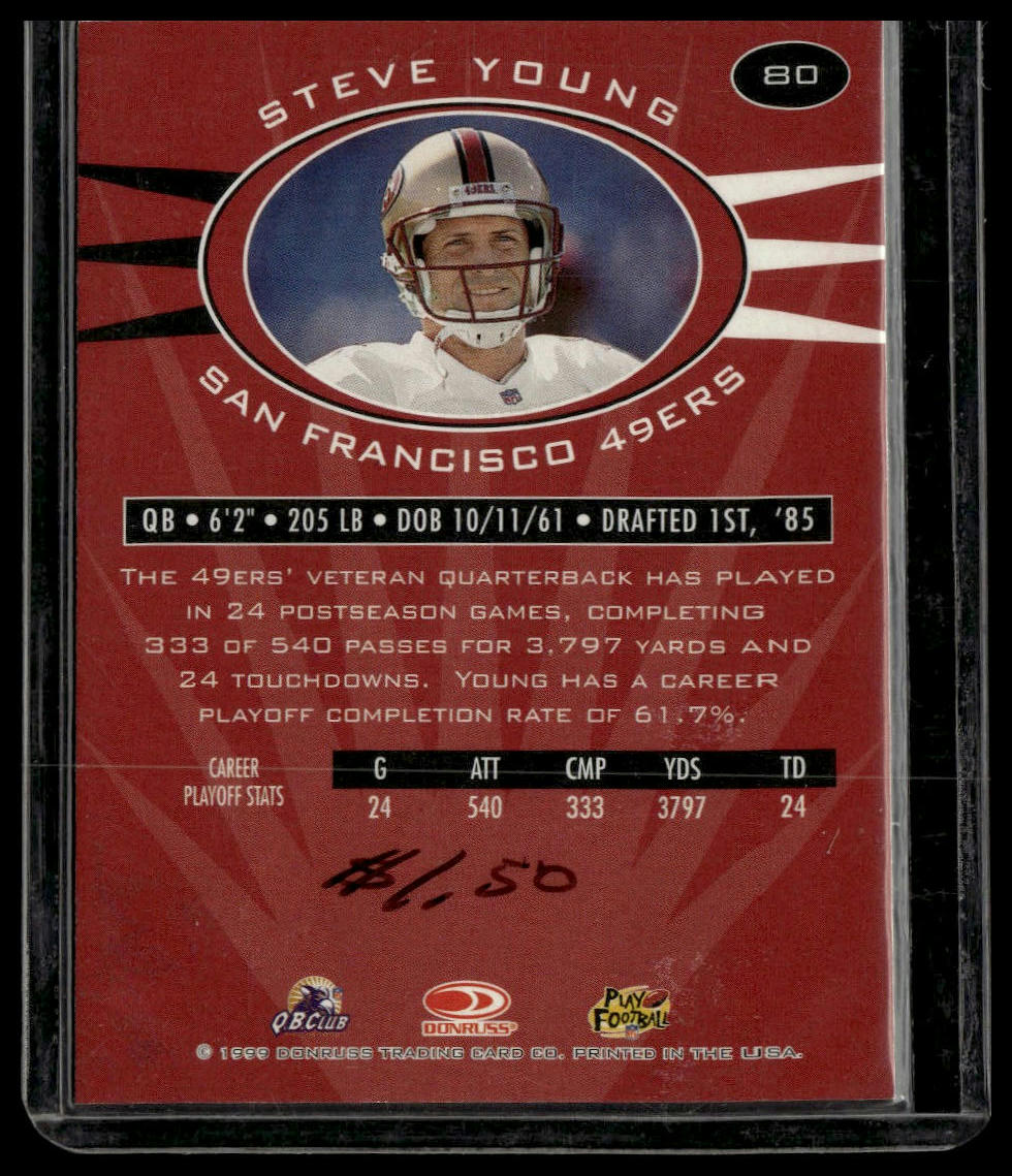 1999 Donruss Preferred QBC #80 Steve Young