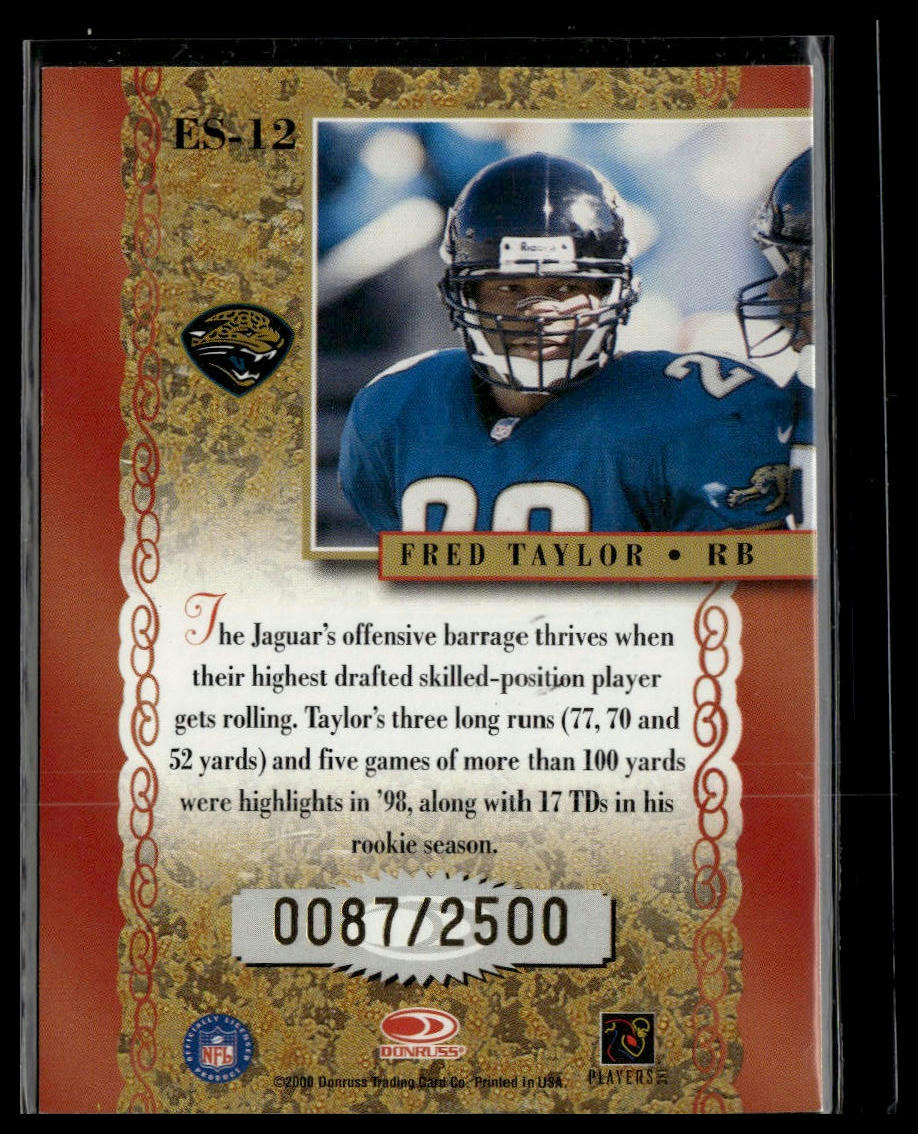 2000 Donruss #ES-12 Fred Taylor Elite Series #/2500