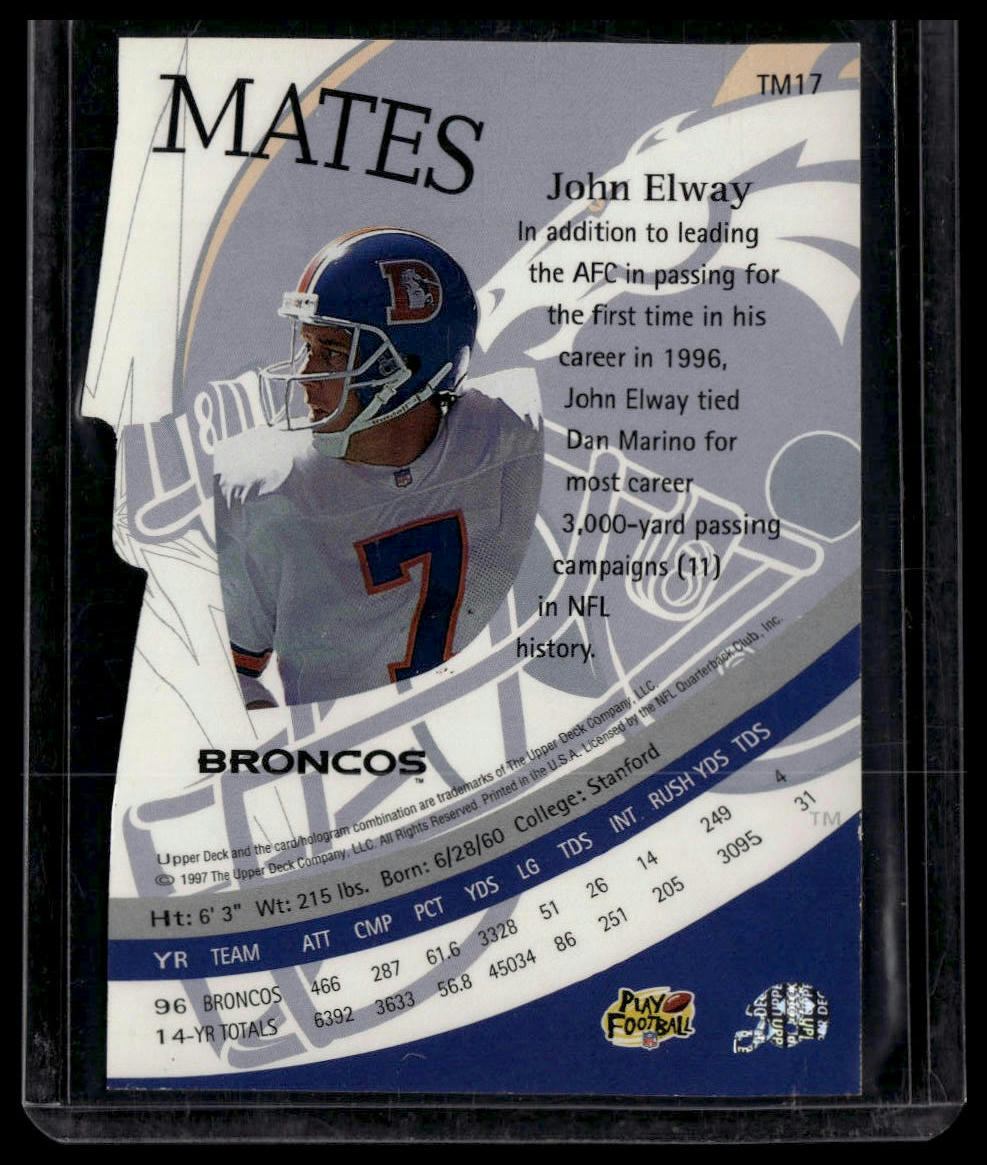 1997 Upper Deck #TM17 John Elway Team Mates
