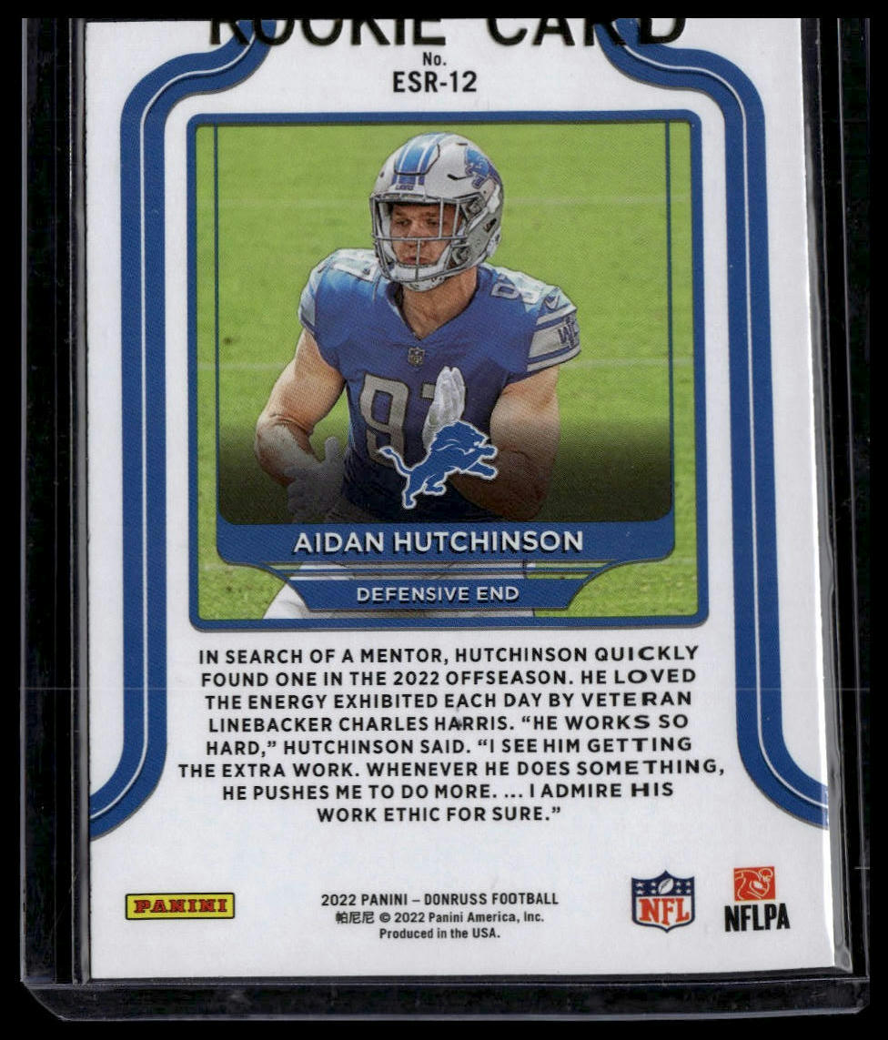 2022 Donruss #ESR-12 Aidan Hutchinson Elite Series Rookies