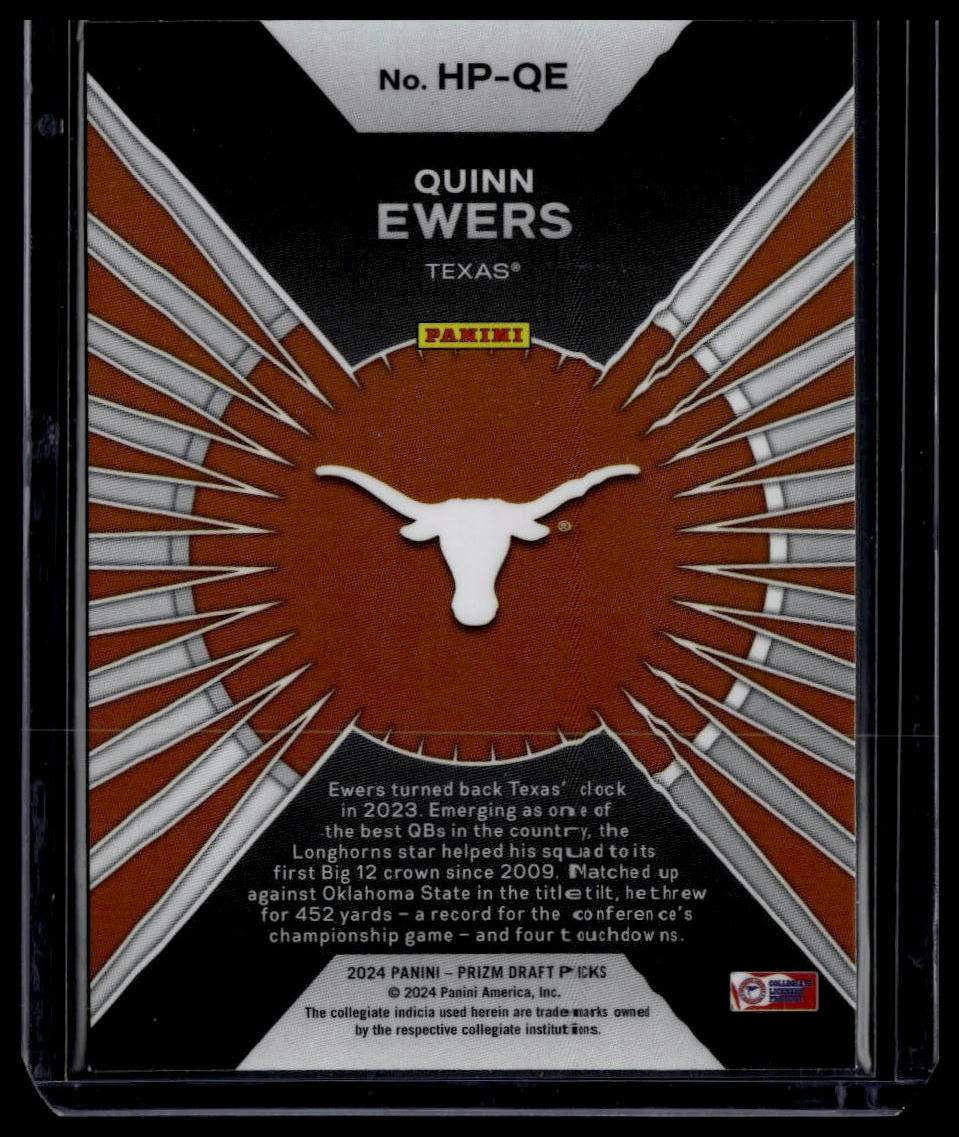 2024 Panini Prizm Draft Picks #HP-QE Quinn Ewers Hype