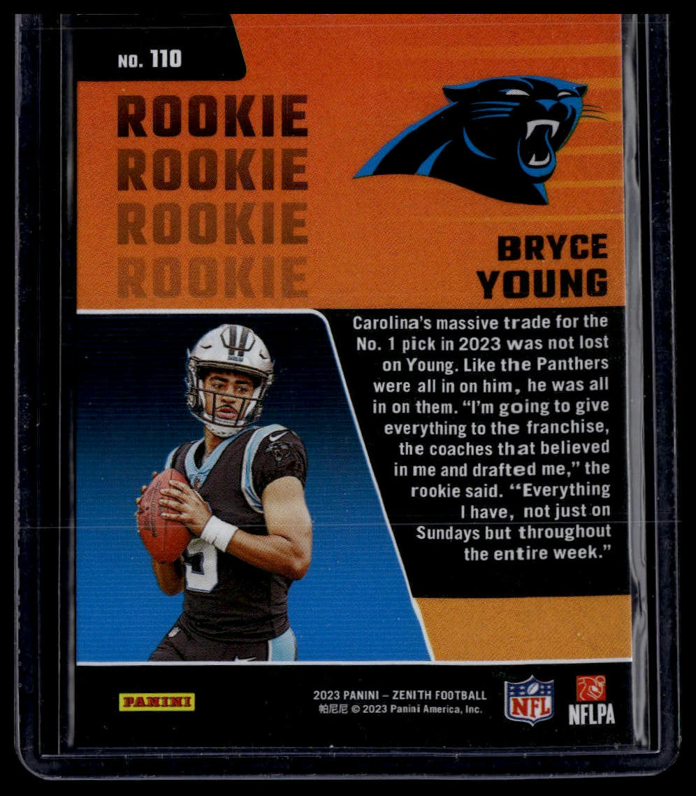 2023 Panini Zenith #110 Bryce Young