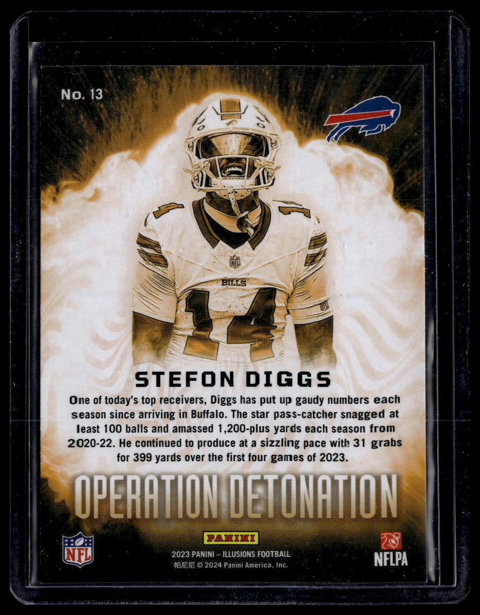 2023 Panini Illusions #13 Stefon Diggs Operation Detonation