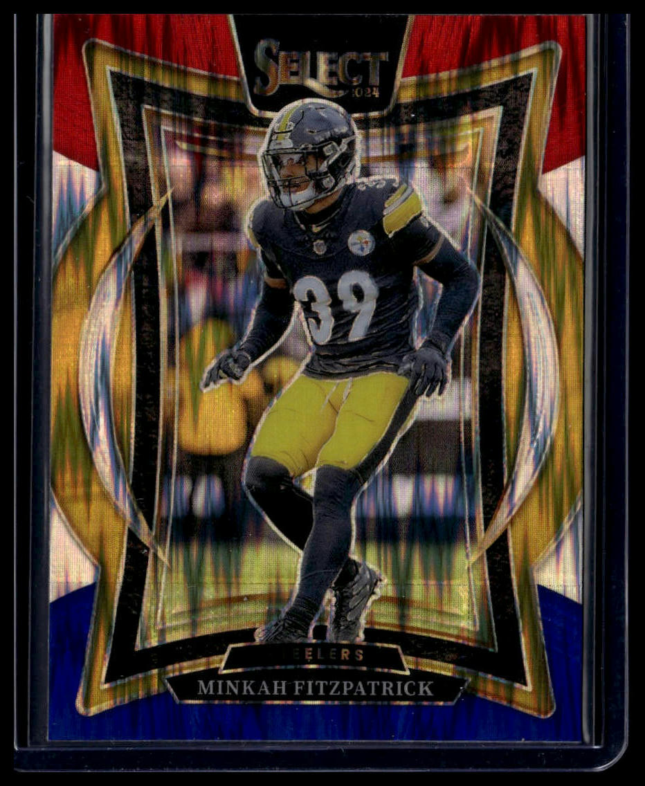 2024 Panini Select #84 Minkah Fitzpatrick Red & Blue Prizm Shock