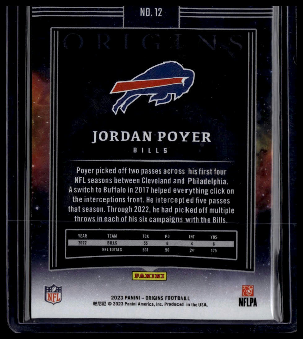 2023 Panini Origins #12 Jordan Poyer Red #/149