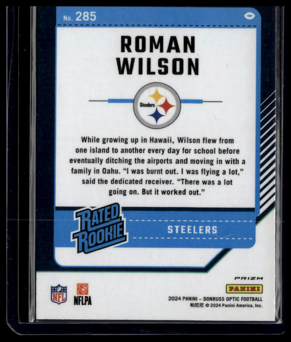 2024 Donruss Optic #285 Roman Wilson Holo