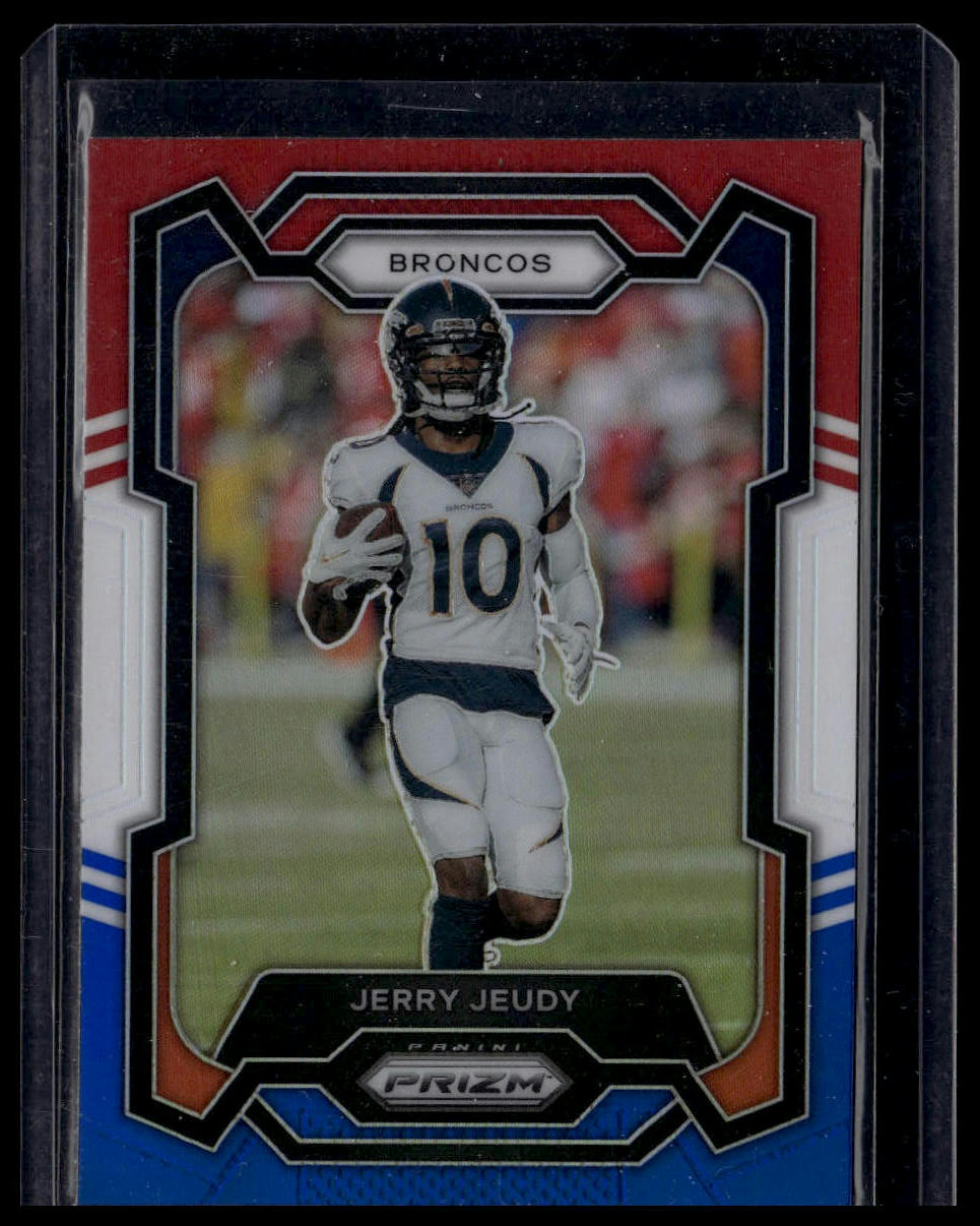 2023 Panini Prizm #87 Jerry Jeudy Red White and Blue
