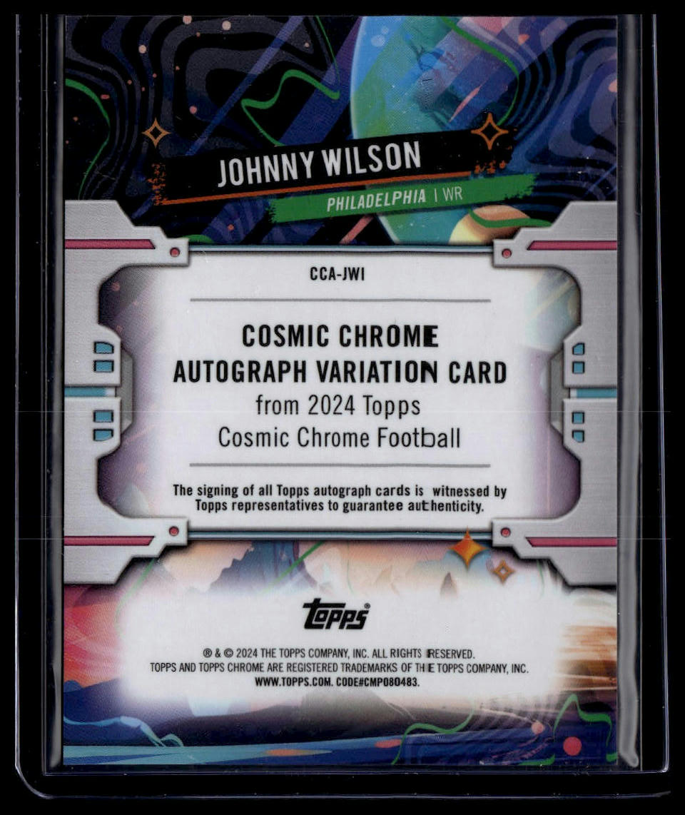 2024 Topps Chrome Cosmic #CCA-JWI Johnny Wilson Autographs Orange Refractors /25