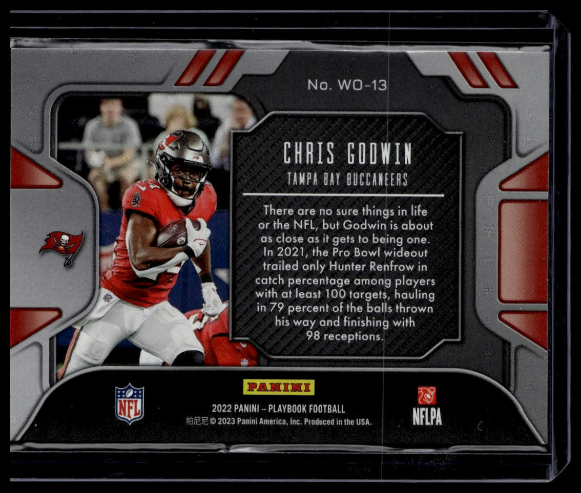 2022 Panini Playbook #WO-13 Chris Godwin Wide Open