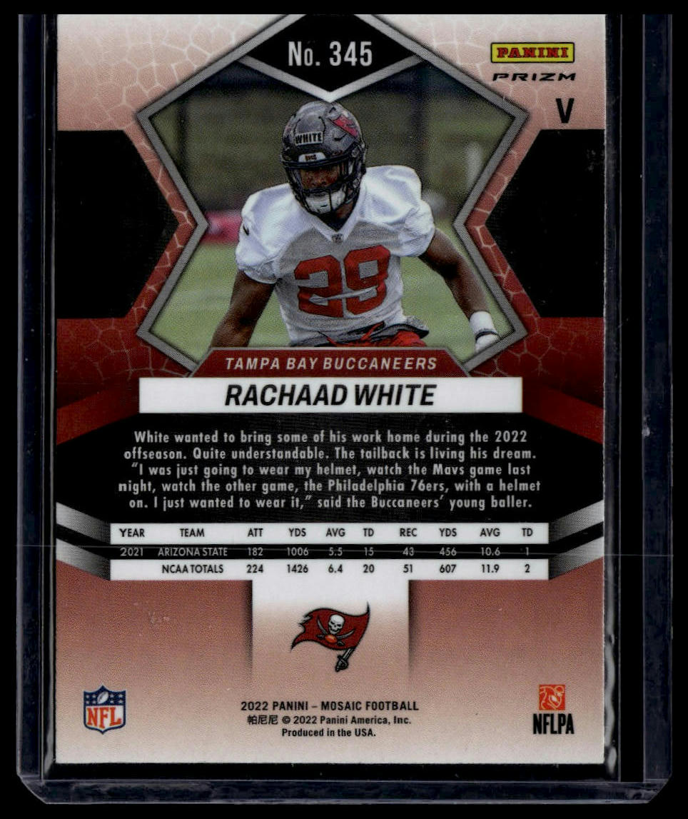 2022 Panini Mosaic #345 Rachaad White Silver