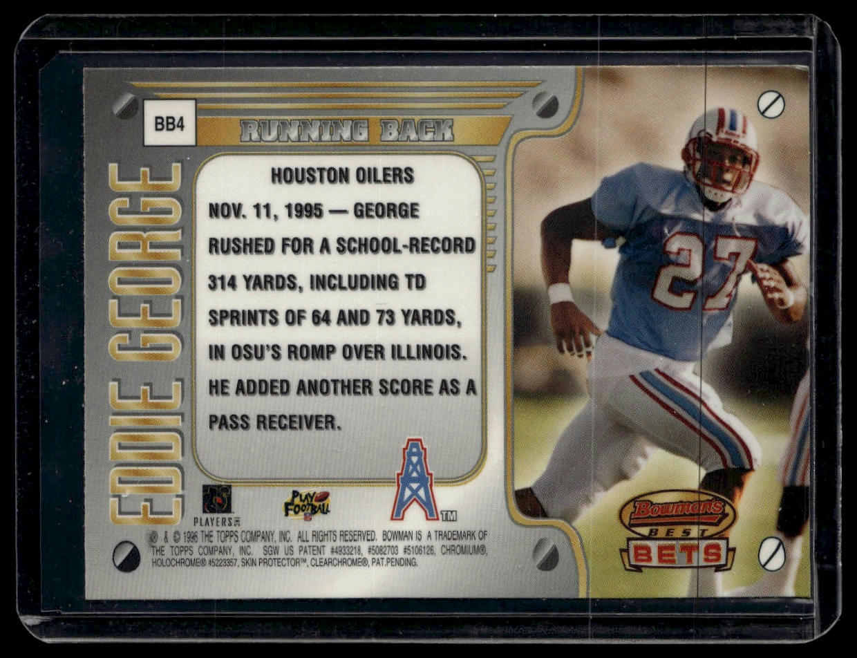 1996 Bowman's Best #BB4 Eddie George Best Bets