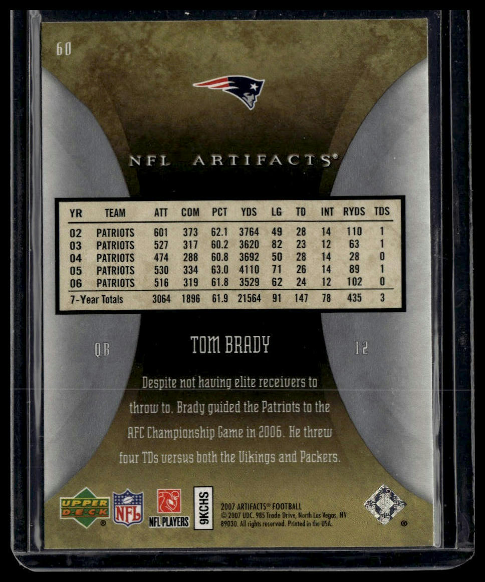 2007 Upper Deck Artifacts #60 Tom Brady