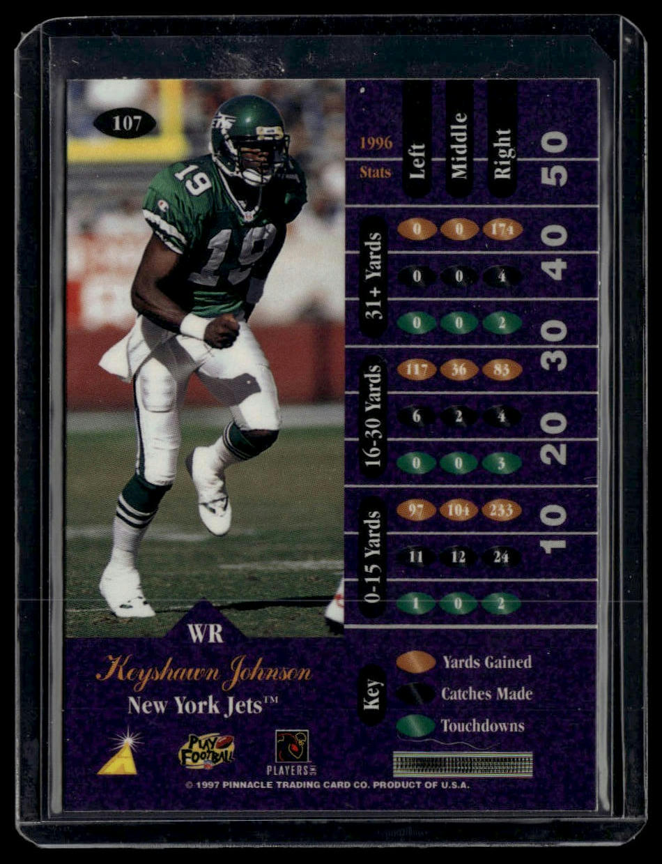 1997 Zenith #107 Keyshawn Johnson