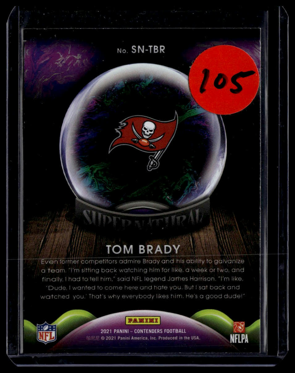 2021 Panini Contenders #SN-TBR Tom Brady Supernatural