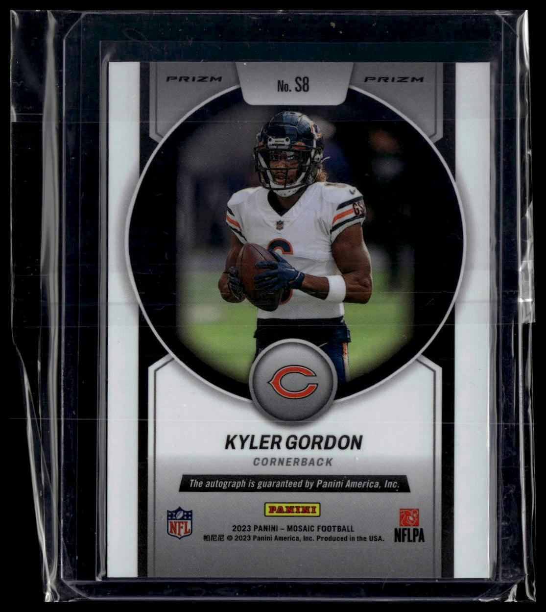 2023 Panini Mosaic #S8 Kyler Gordon Scripts Catching head high - Capt.