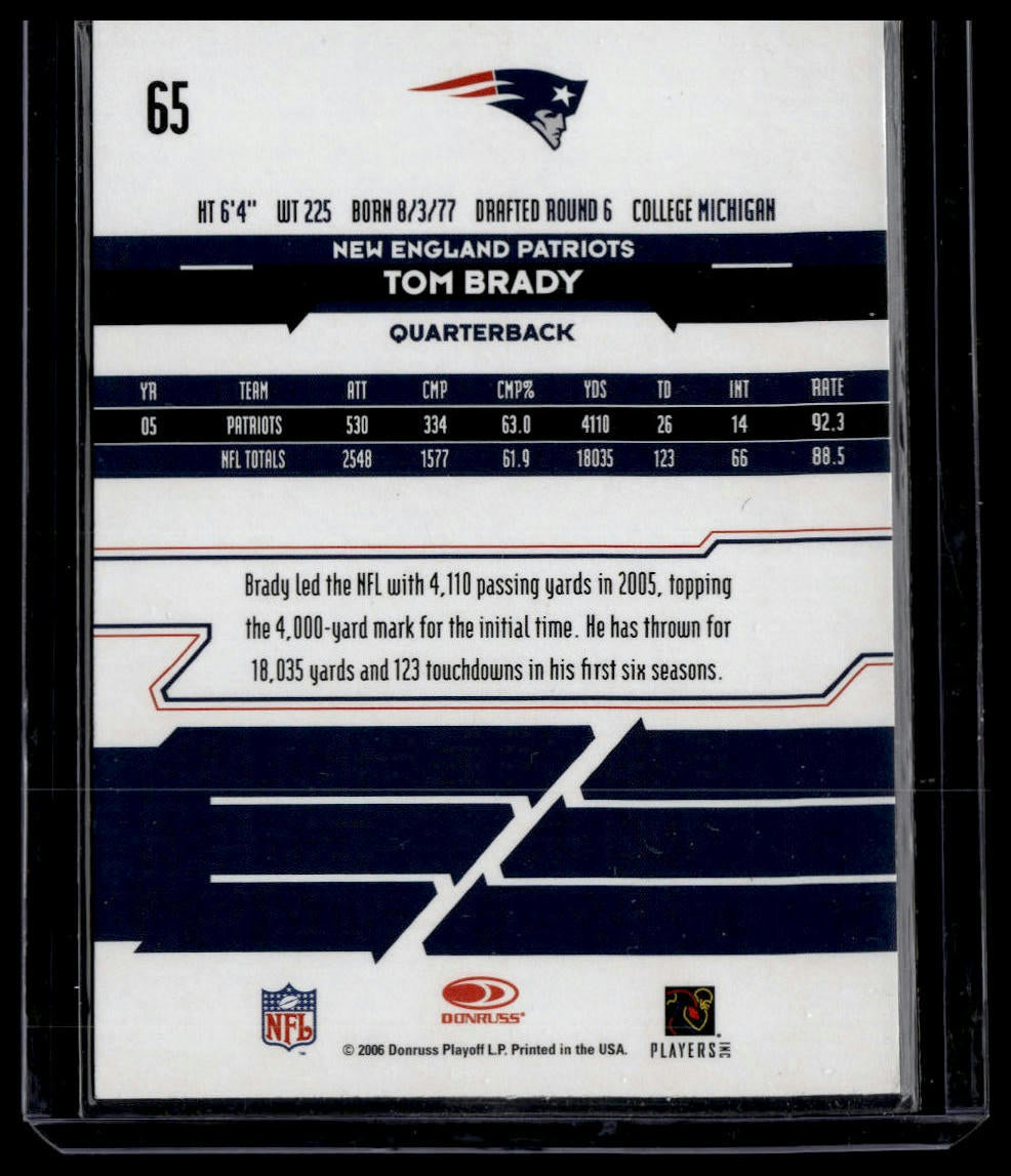 2006 Leaf Rookies & Stars #65 Tom Brady