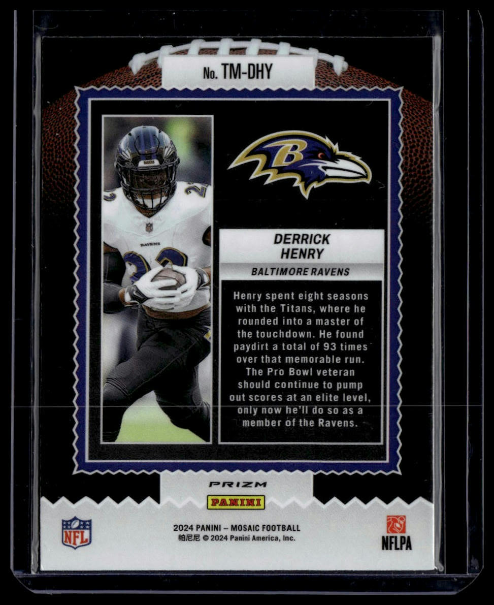 2024 Panini Mosaic #TM-DHY Derrick Henry Touchdown Masters Mosaic Green