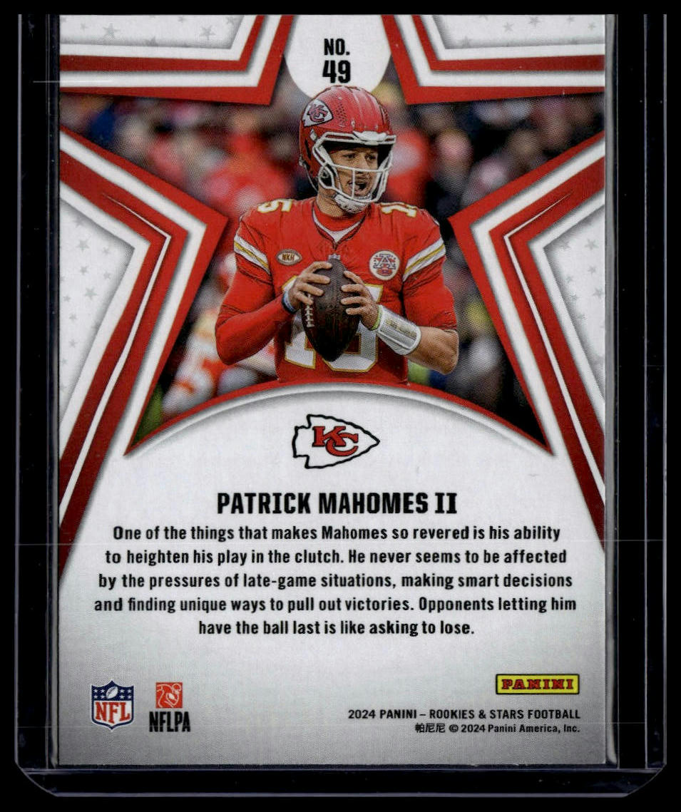 2024 Panini Rookies & Stars #49 Patrick Mahomes II Green