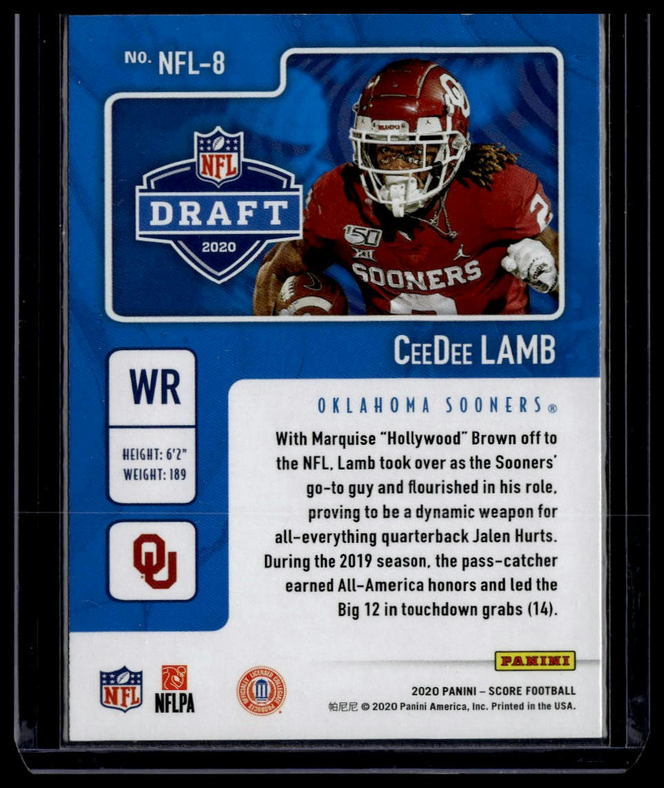 2020 Score #NFL-8 CeeDee Lamb NFL Draft