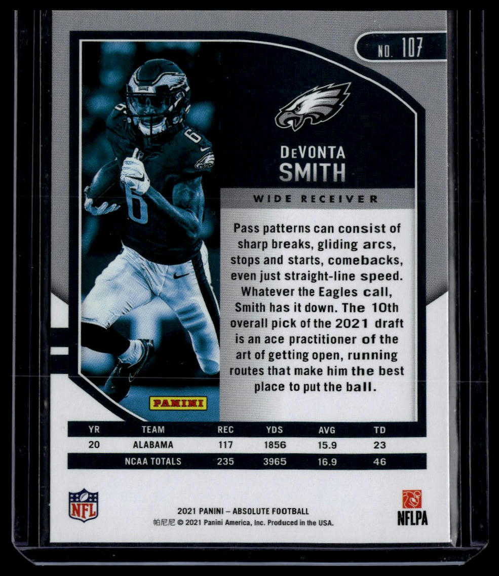 2021 Panini Absolute #107 DeVonta Smith Retail