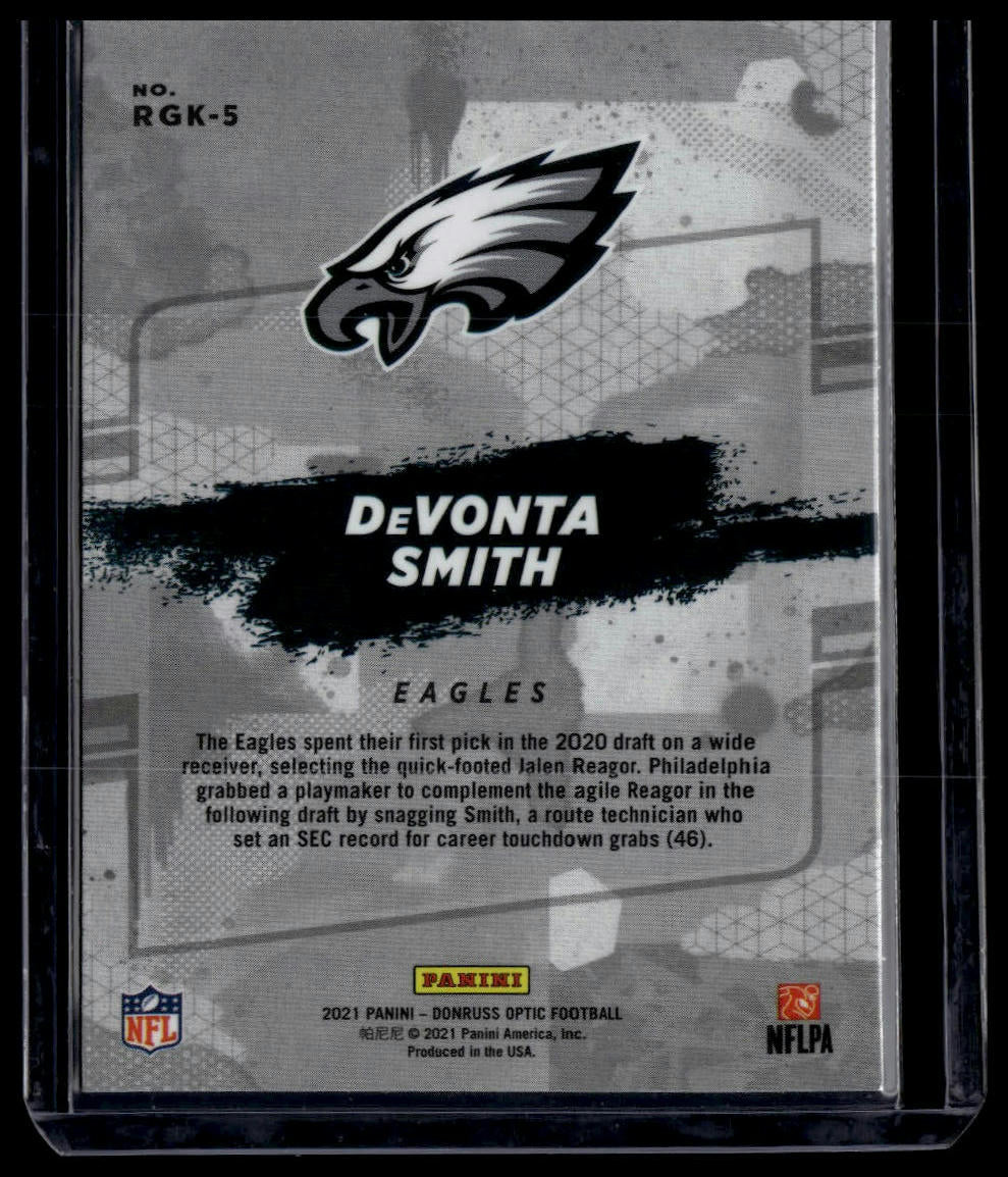 2021 Donruss Optic #RGK-5 DeVonta Smith Rookie Gridiron Kings